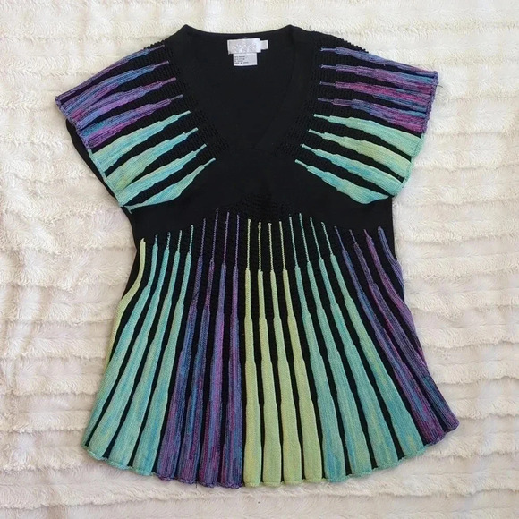 Adore Colorful Loose Knit Top - Picture 13 of 16